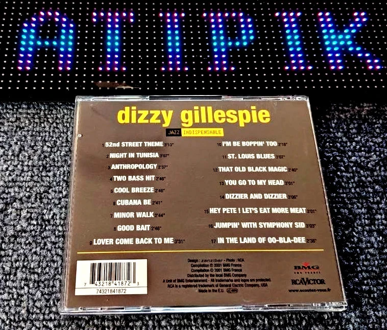 🎺 Cd Dizzy Gillespie, El Payaso Genial De La Trompeta Bebop 🔥 – photo 2